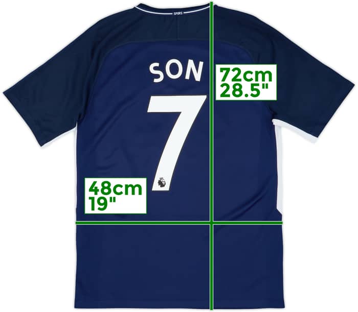 2017-18 Tottenham Away Shirt Son #7 - 9/10 - (M)
