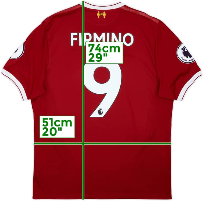 2017-18 Liverpool 125 Years Home Shirt Firmino #9 - 8/10 - (M)