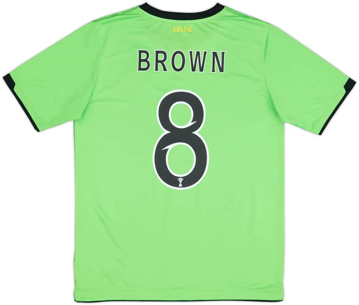 2010-11 Celtic Away Shirt Brown #8 - 9/10 - (XL.Boys)