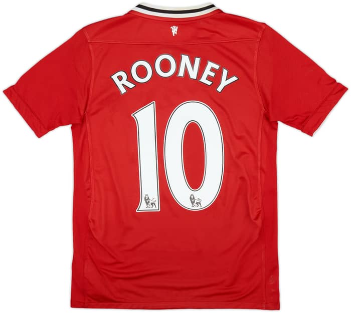 2011-12 Manchester United Home Shirt Rooney #10 - 7/10 - (L.Boys)