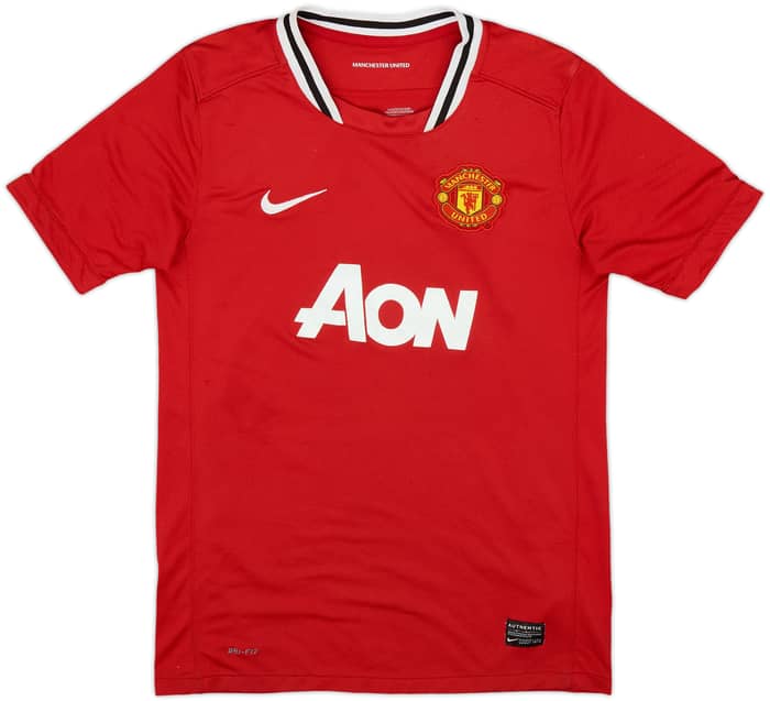 2011-12 Manchester United Home Shirt Rooney #10 - 7/10 - (L.Boys)