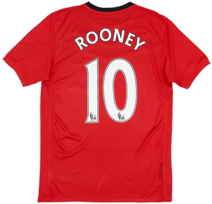 2009-10 Manchester United Home Shirt Rooney #10 - 8/10 - (XL.Boys)