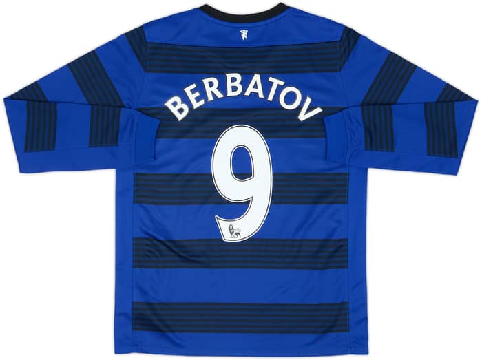 2011-13 Manchester United Away L/S Shirt Berbatov #9 - 8/10 - (XL.Boys)