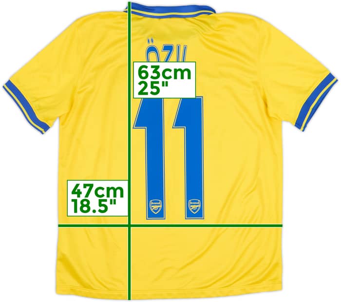 Camiseta de visitante del Arsenal 2013-14 Ozil #11 - 9/10 - (XL.Niños)