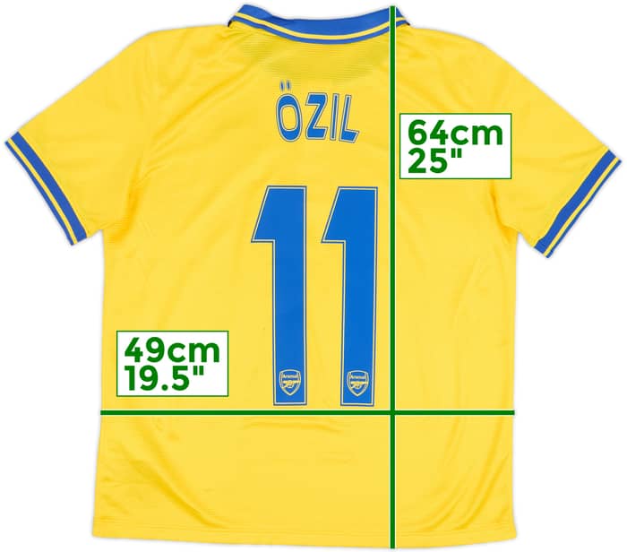 2013-14 Arsenal Camiseta de Visitante Ozil #11 - 8/10 - (XL.Boys)