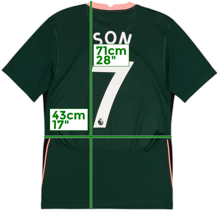 2020-21 Tottenham Away Shirt Son #7 - 8/10 - (S)
