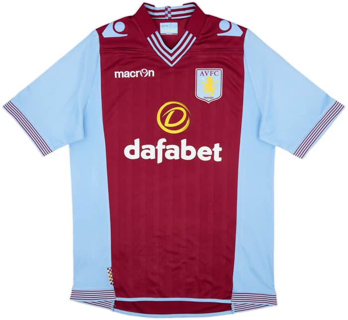 2013-14 Aston Villa Home Shirt Grealish #40 - 8/10 - (M)