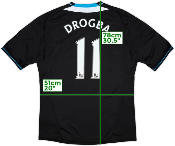 2011-12 Chelsea Away Shirt Drogba #11 - 6/10 - (L)