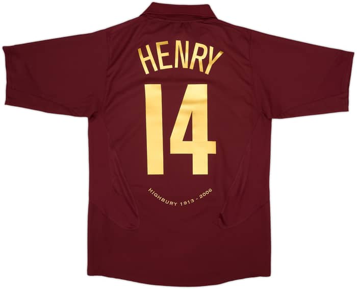2005-06 Arsenal Home Shirt Henry #14 - 9/10 - (M)