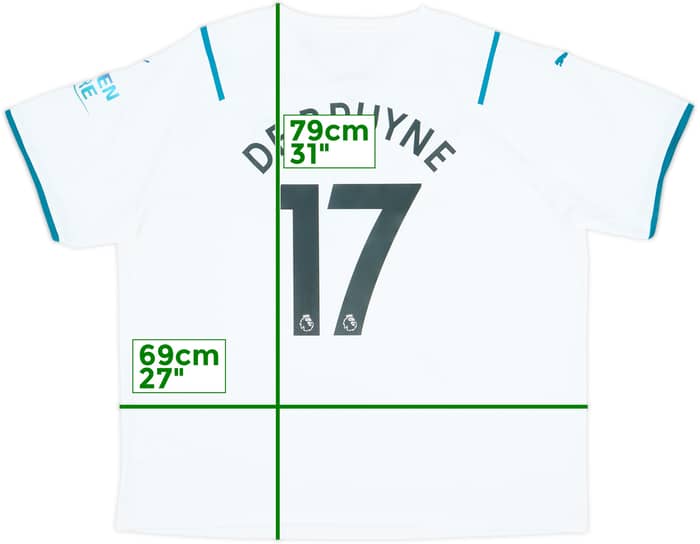 2021-22 Manchester City Away Shirt De Bruyne #17 (3XL)