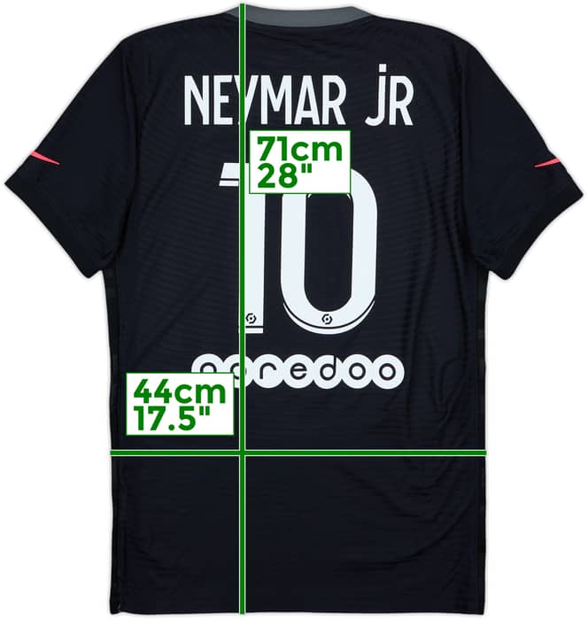 2021-22 Paris Saint-Germain Authentic Third Shirt Neymar Jr #10 - 8/10 - (S)