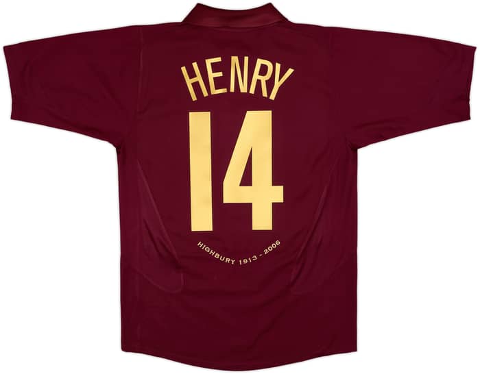 2005-06 Arsenal Home Shirt Henry #14 - 7/10 - (M)