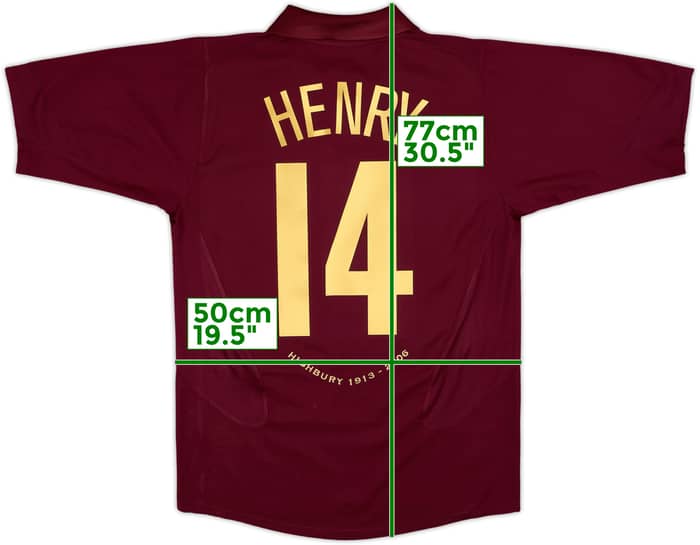 2005-06 Arsenal Home Shirt Henry #14 - 7/10 - (M)