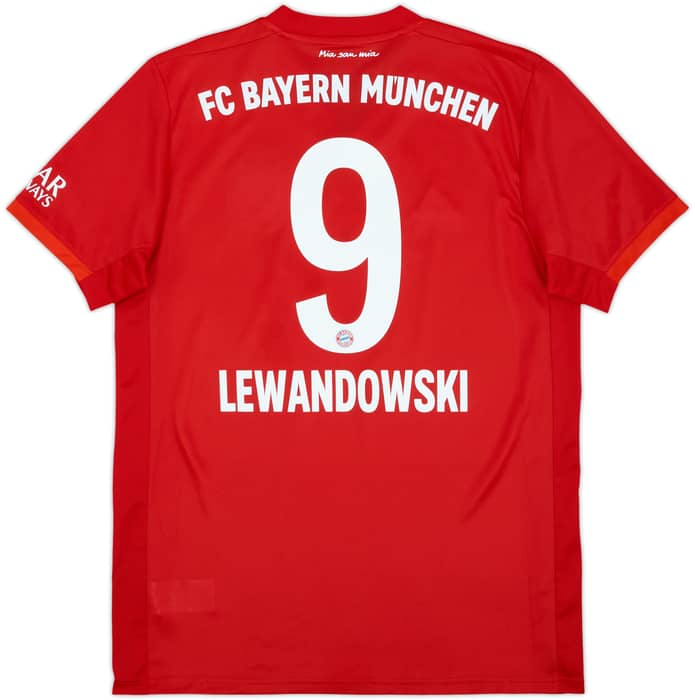 2019-20 Bayern Munich Home Shirt Lewandowski #9 - 9/10 - (M)