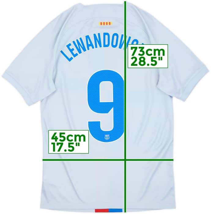 2022-23 Barcelona Third Shirt Lewandowski #9 - 8/10 - (S)