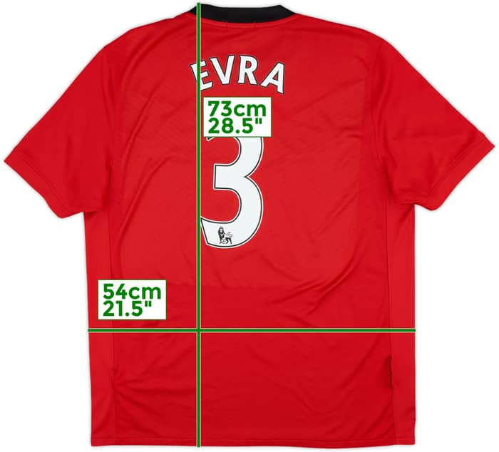 2006-07 Manchester United Home Shirt Evra #3 - 5/10 - (L)