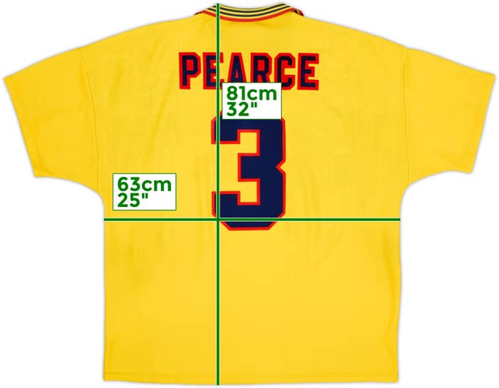 1995-97 Nottingham Forest Away Shirt Pearce #3 - 8/10 - (XXL)