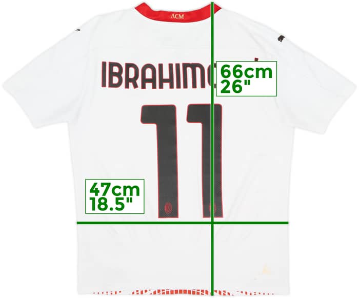 2020-21 AC Milan Away Shirt Ibrahimovic #11 - 6/10 - (S)