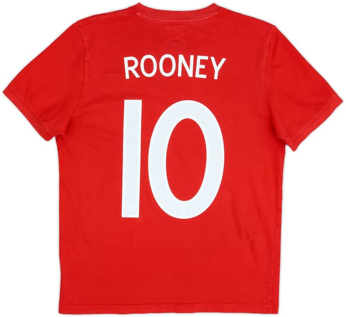 2010-11 England Umbro Cotton Tee Rooney #10 - 7/10 - (M)