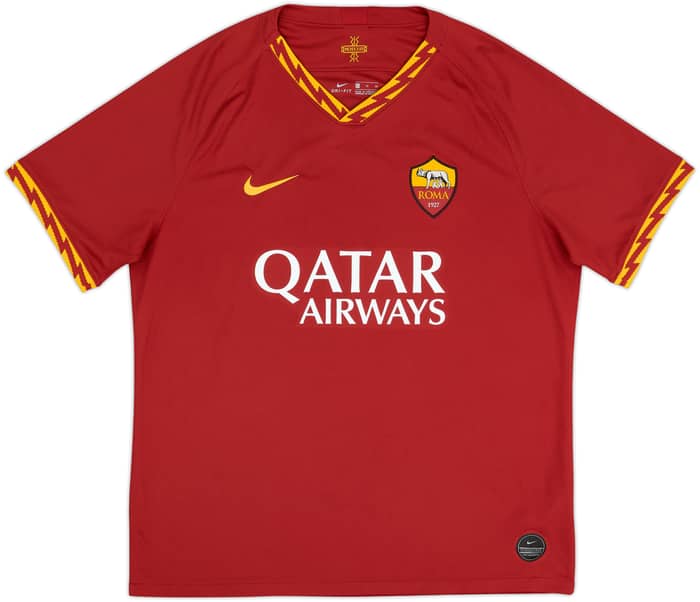2019-20 Roma Home Shirt Dzeko #9 - 9/10 - (XL)