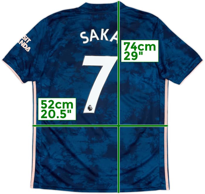 2020-21 Arsenal Third Shirt Saka #7 - 6/10 - (L)