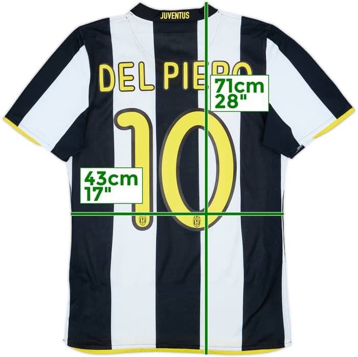 2008-09 Juventus Home Shirt Del Piero #10 - 7/10 - (S)