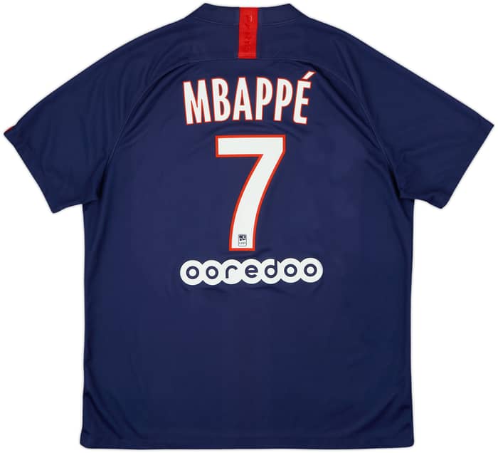 Camiseta de local del Paris Saint-Germain 2019-20 Mbappe #7 - 8/10 - (XL)