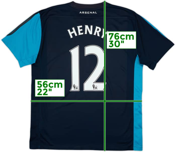 2011-12 Arsenal Away Shirt Henry #12 - 6/10 - (L)