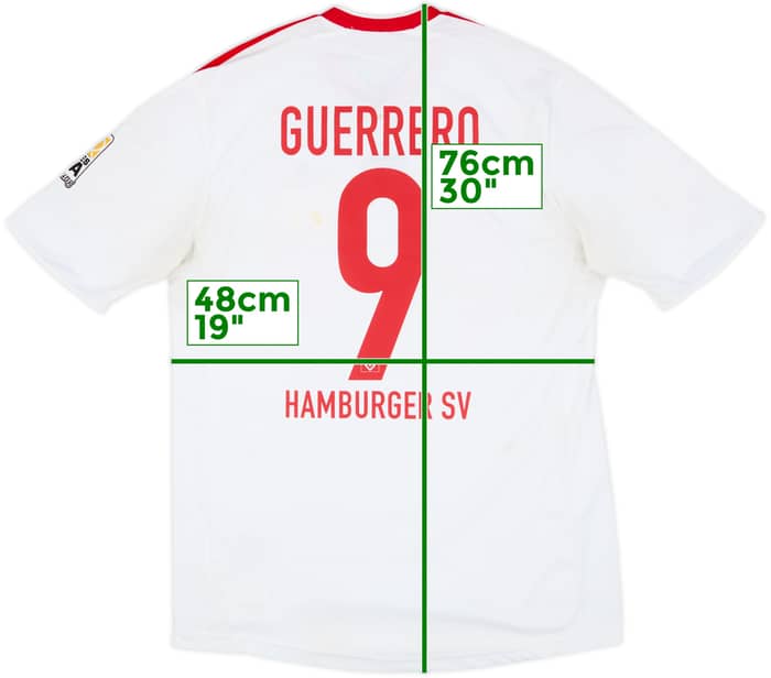 Camiseta de local del Hamburg 2009-10 Guerrero #9 - 3/10 - (M)