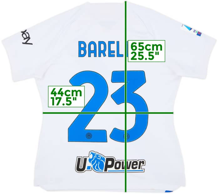 2023-24 Inter Milan Away Shirt Barella #23 - 4/10 - (Women's L)
