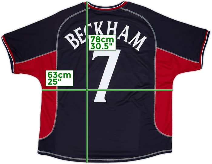 2000-01 Manchester United Third Shirt Beckham #7 - 8/10 - (XXL)