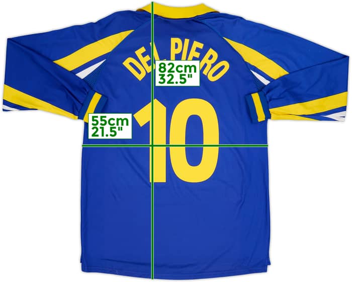 Camiseta de la tercera equipación de manga larga del Juventus 1998-99 Del Piero #10 - 8/10 - (L)