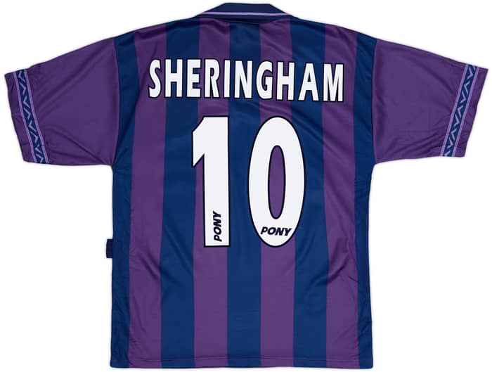 1995-97 Tottenham Away Shirt Sheringham #10 - 8/10 - (S)