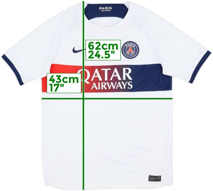 Camiseta de visitante del Paris Saint-Germain 2023-24 - 6/10 - (Niños L)