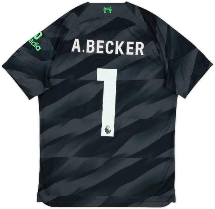 2023-24 Liverpool GK S/S Shirt A.Becker #1 - 6/10 - (M)