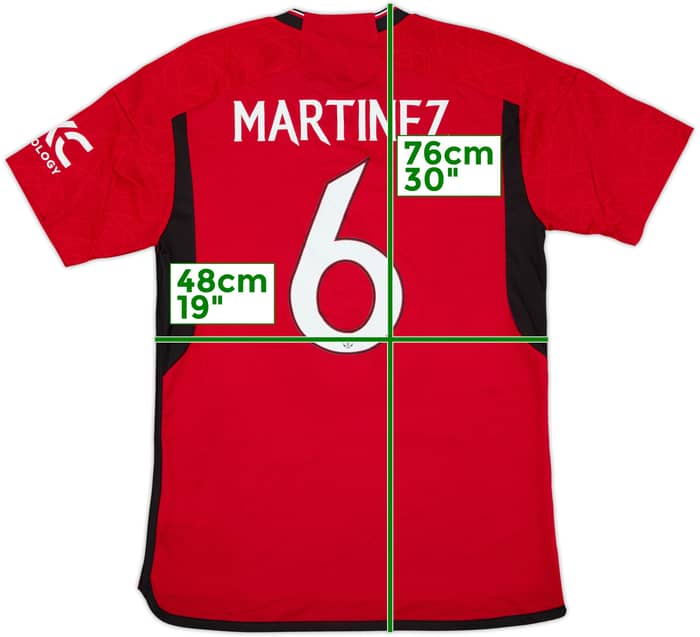 2023-24 Manchester United Home Shirt Martinez #6 (M)