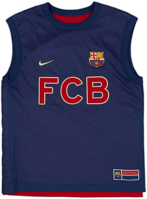 2001-02 Barcelona Nike Reversible Training Vest - 9/10 - (M)