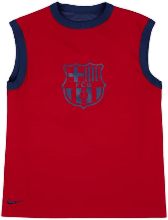 2001-02 Barcelona Nike Reversible Training Vest - 9/10 - (M)