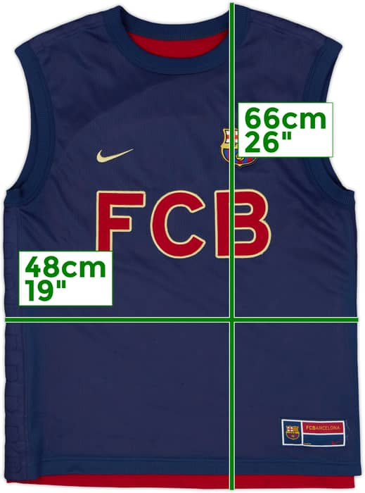 2001-02 Barcelona Nike Reversible Training Vest - 9/10 - (M)