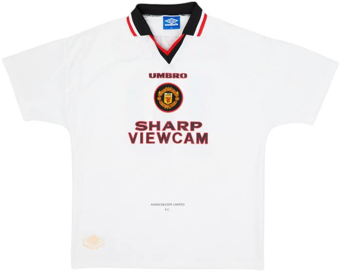 1996-97 Manchester United Away Shirt Beckham #10 - 8/10 - (XL)