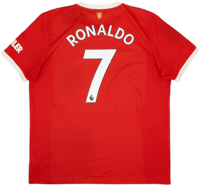 2021-22 Manchester United Home Shirt Ronaldo #7 - 8/10 - (XL)