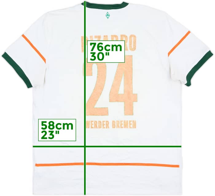 2009-10 Werder Bremen Away Shirt Pizarro #24 - 4/10 - (XL)