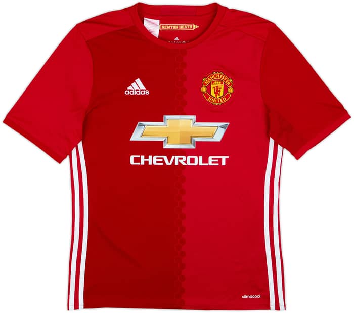 2016-17 Manchester United Home Shirt Ibrahimovic #9 - 8/10 - (XL.Boys)