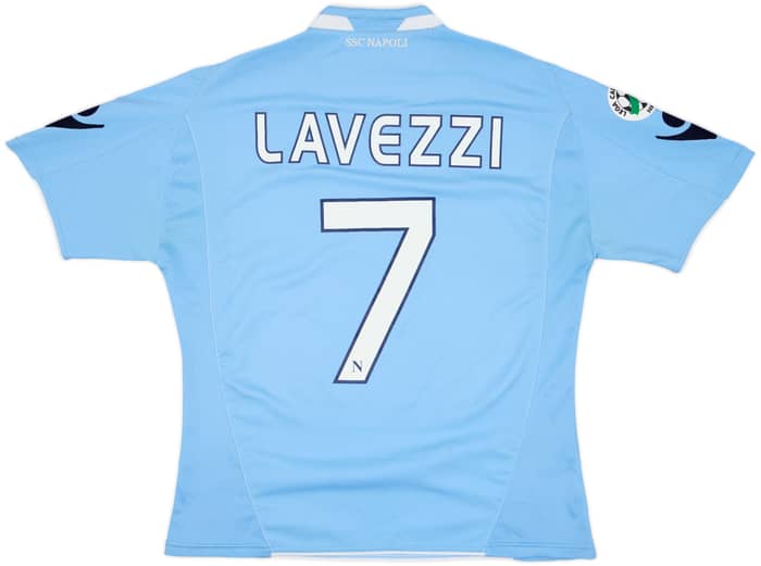 2009-10 Napoli Home Shirt Lavezzi #7 - 5/10 - (M)