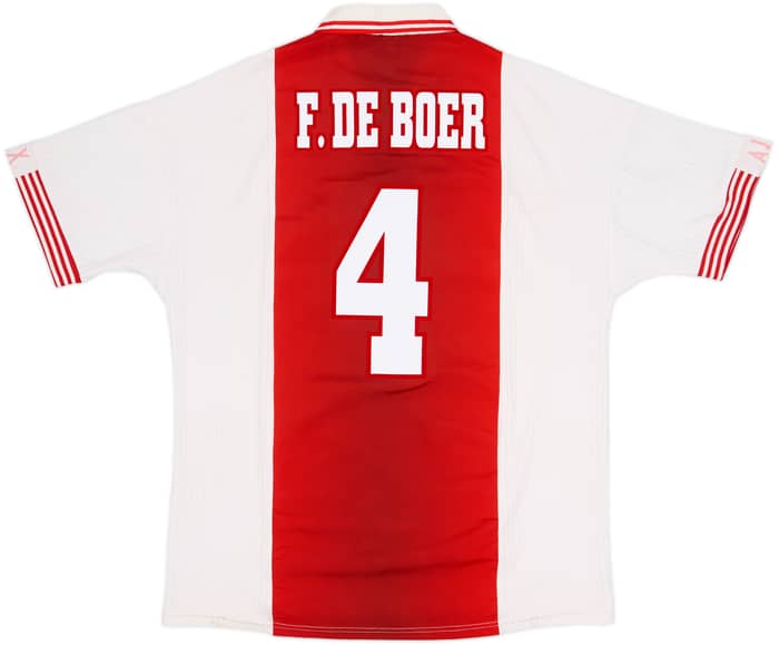 1997-98 Ajax Home Shirt F.De Boer #4 - 6/10 - (XL)