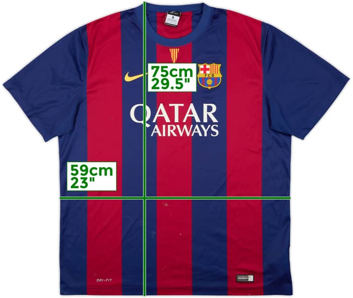 2014-15 Barcelona Basic Home Shirt - 4/10 - (XL)