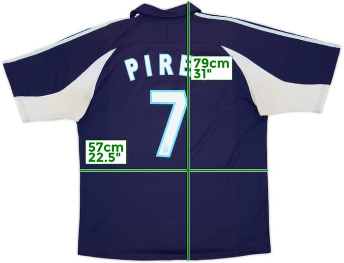 1999-00 Olympique Marseille Away Shirt Pires #7 - 4/10 - (L)