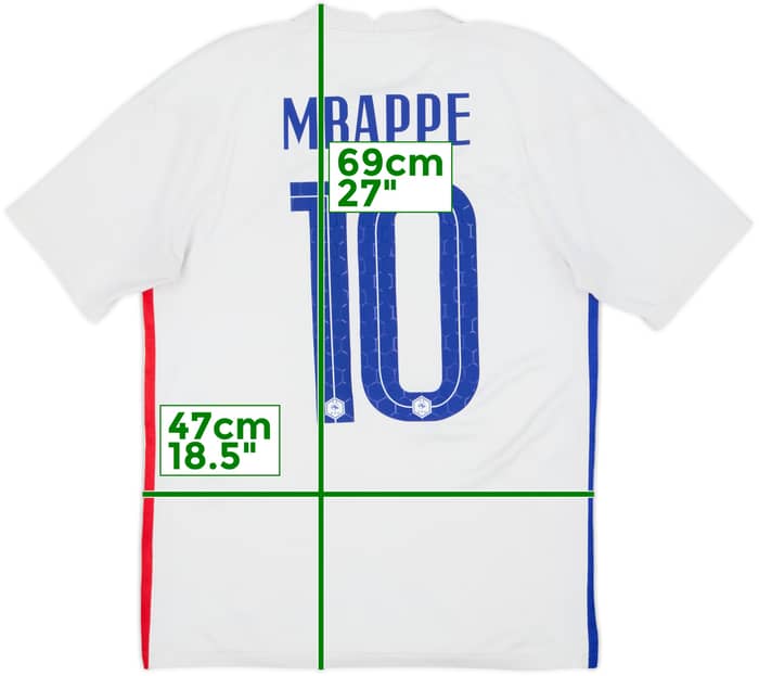 2020-21 France Away Shirt Mbappe #10 - 4/10 - (M)