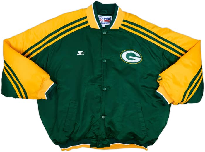 1990s Green Bay Packers Starter Satin Varsity Jacket - 9/10 - (XXL)