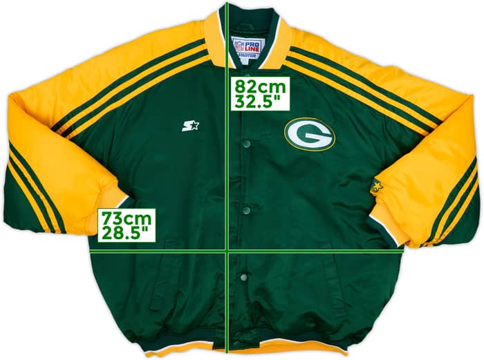 1990s Green Bay Packers Starter Satin Varsity Jacket - 9/10 - (XXL)